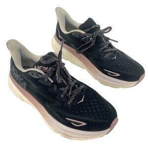 Hoka One One Black/Purple Running Athletic Shoes Women’s Size 8 Preowned